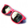 Verspiegelte Bicolored Wayfarer Sonnenbrille smoke pink purple