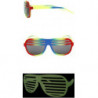 Glow Halb-Shutter Aviator Sonnenbrille NuRave yl-red