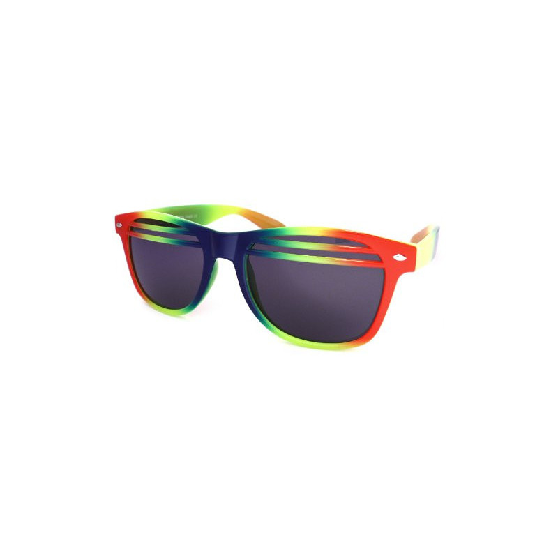 Glow Halb-Shutter Wayfarer Sonnenbrille NuRave yl-red