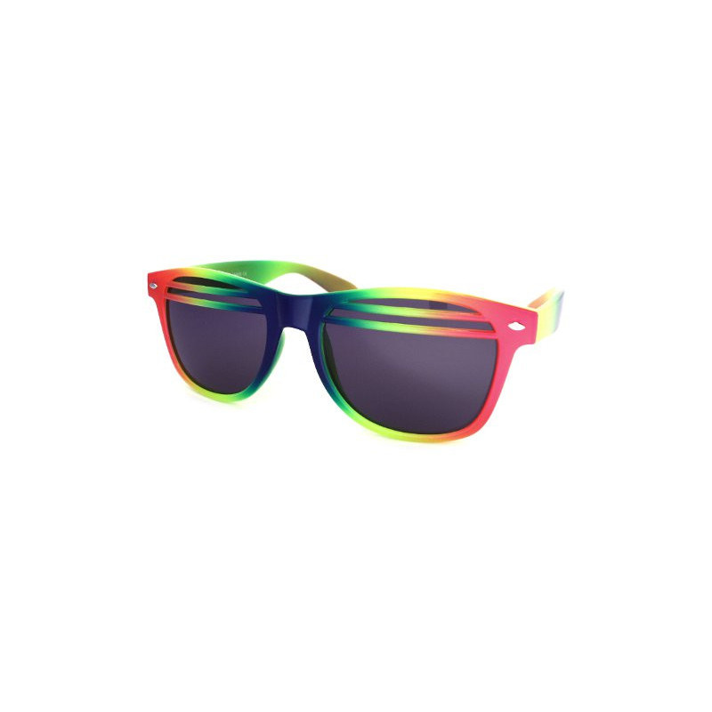Glow Halb-Shutter Wayfarer Sonnenbrille NuRave yl-pink
