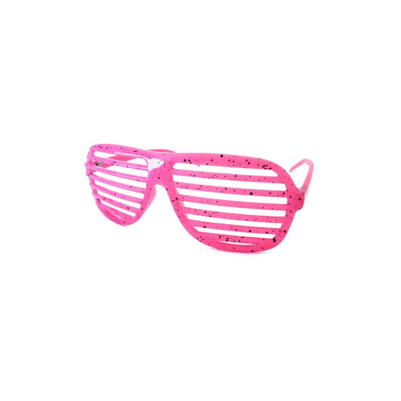 Glow in the Dark Shutter Shades Partybrille Sprinkle pink