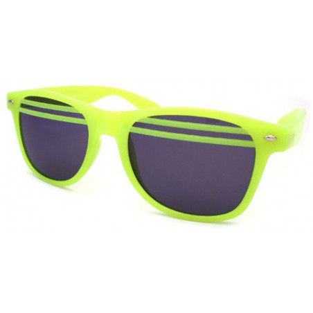 Glow Halb-Shutter Wayfarer Sonnenbrille smoke yellow