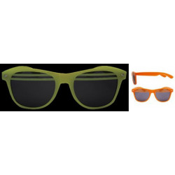 Glow Halb-Shutter Wayfarer Sonnenbrille smoke yellow