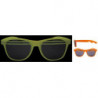 Glow Halb-Shutter Wayfarer Sonnenbrille smoke yellow