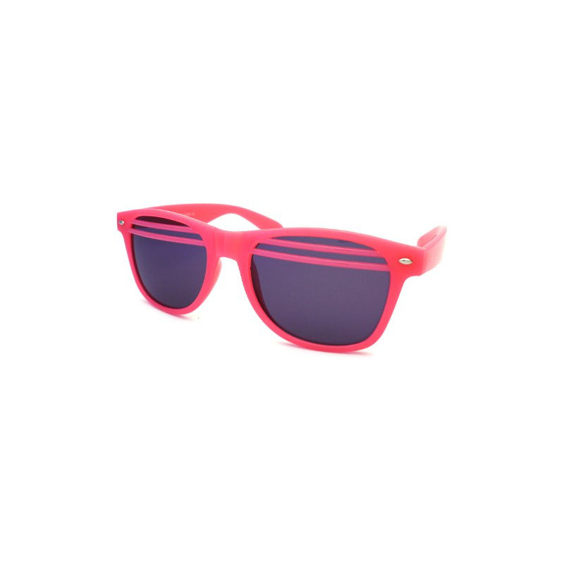 Glow Halb-Shutter Wayfarer Sonnenbrille smoke pink