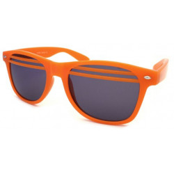 Glow Halb-Shutter Wayfarer Sonnenbrille smoke orange