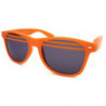 Glow Halb-Shutter Wayfarer Sonnenbrille smoke orange