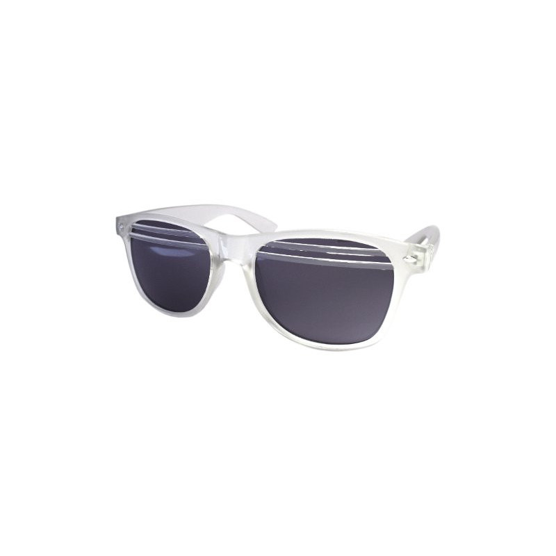 Glow Halb-Shutter Wayfarer Sonnenbrille smoke ice