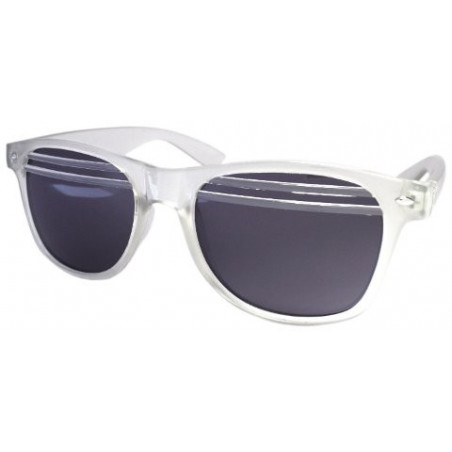 Glow Halb-Shutter Wayfarer Sonnenbrille smoke ice