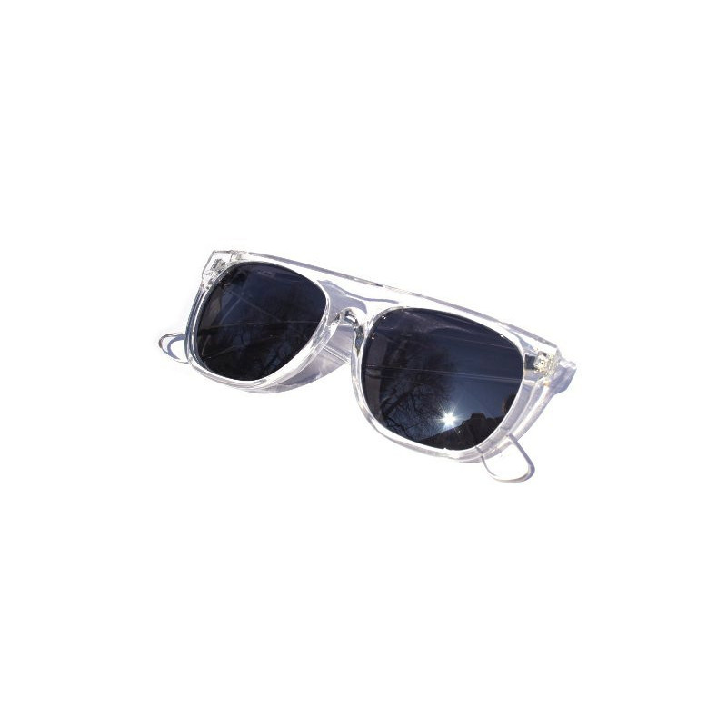 Elegance Wayfarer Sonnenbrille leicht verspiegelt smoke ice