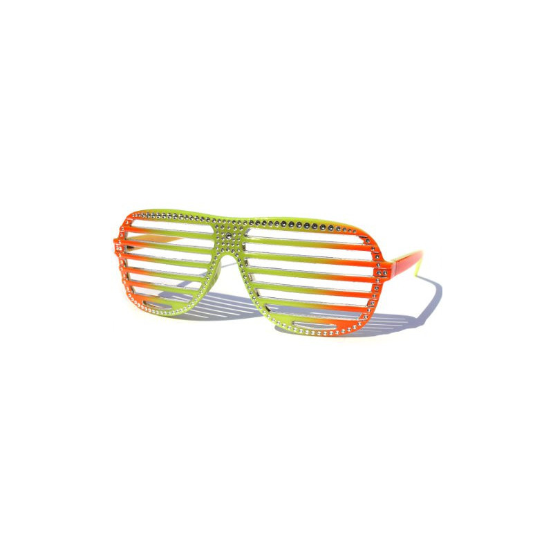 Glamour Shutter Shades Partybrille Glow in the Dark yellow