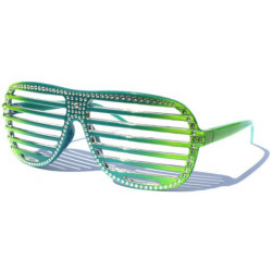Glamour Shutter Shades Partybrille Glow in the Dark blue yl