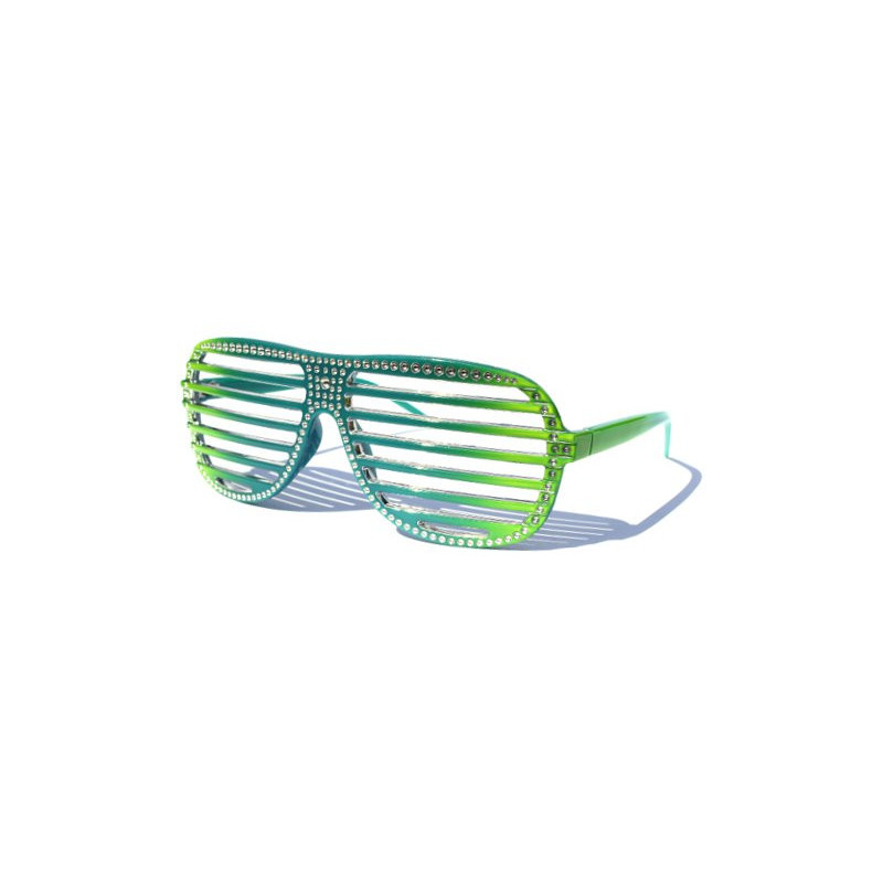 Glamour Shutter Shades Partybrille Glow in the Dark blue yl