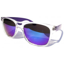 Farbig verspiegelte Revo Wayfarer Sonnenbrille Ice purple M