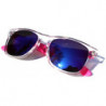 Farbig verspiegelte Revo Wayfarer Sonnenbrille Ice pink M