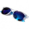 Farbig verspiegelte Revo Wayfarer Sonnenbrille Ice blue M