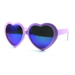 Herzförmige Sonnenbrille LOVE VISION fuchsia
