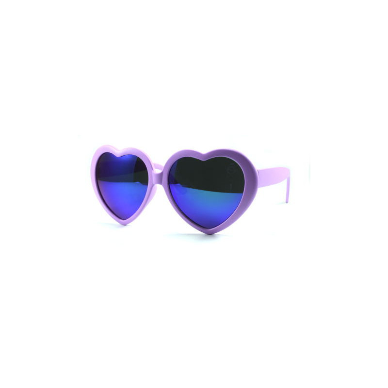 Herzförmige Sonnenbrille LOVE VISION fuchsia