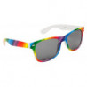 Wayfarer Fashion Stripes Sonnenbrille Rainbow white