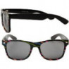 Wayfarer Fashion Stripes Sonnenbrille Rainbow white