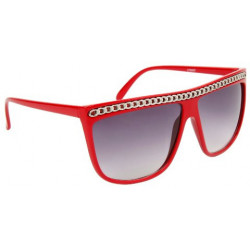 Lady Gaga Vintage Mode Sonnenbrille chain red ruby