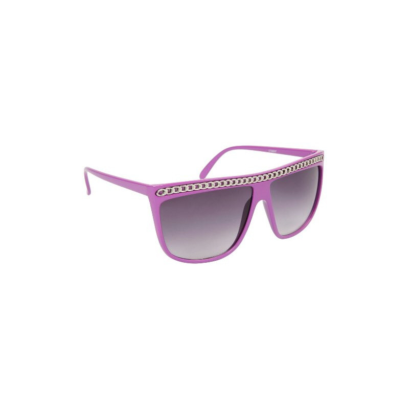 Lady Gaga Vintage Mode Sonnenbrille chain purple ruby
