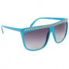 Lady Gaga Vintage Mode Sonnenbrille chain blue ruby