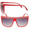 Lady Gaga Vintage Mode Sonnenbrille chain blue ruby