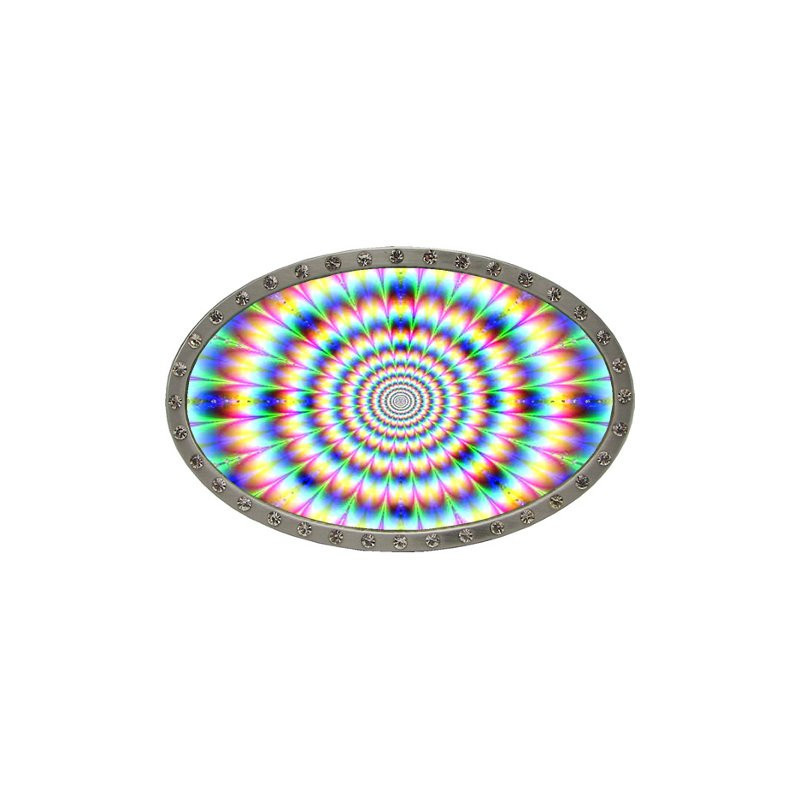 Illusion Rainbow Gürtelschnalle Opart Design