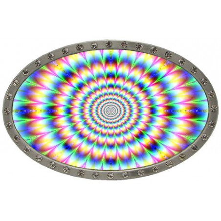 Illusion Rainbow Gürtelschnalle Opart Design