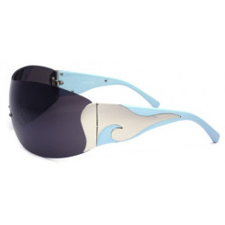 Wide Shield Mode Designer Sonnenbrille smoke blue