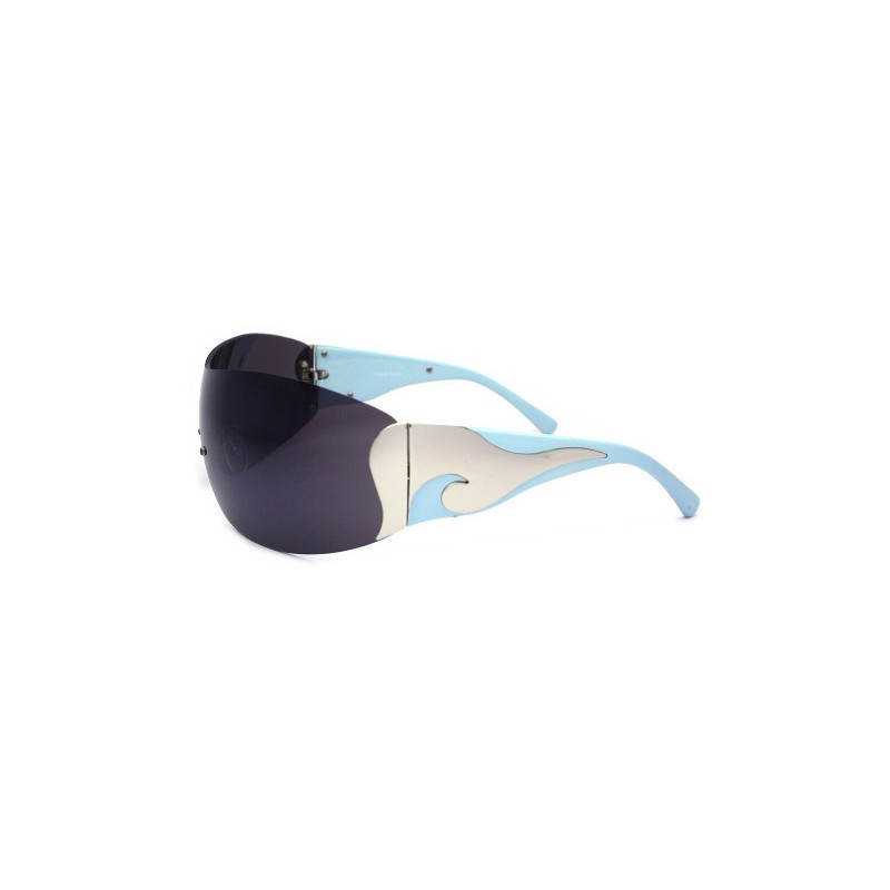 Wide Shield Mode Designer Sonnenbrille smoke blue