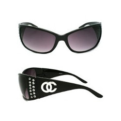 OC Strass Fashion Designer Sonnenbrille red ruby