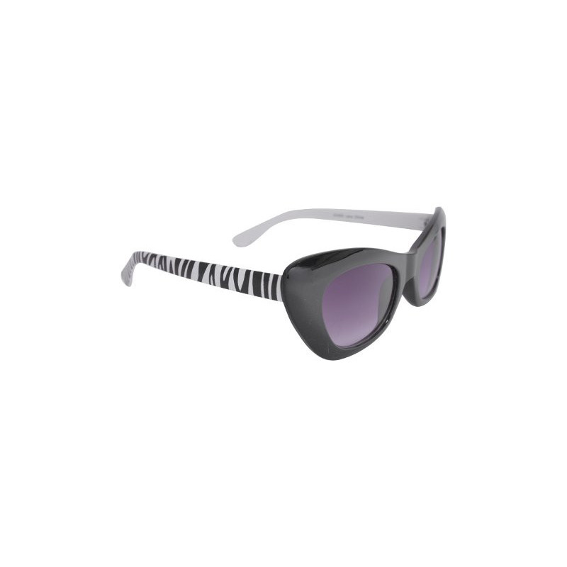 Retro Schmetterlings Designer Sonnenbrille Vintage Zebra black