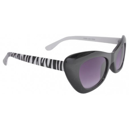 Retro Schmetterlings Designer Sonnenbrille Vintage Zebra black