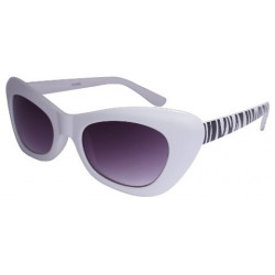 Retro Schmetterlings Designer Sonnenbrille Vintage Zebra white