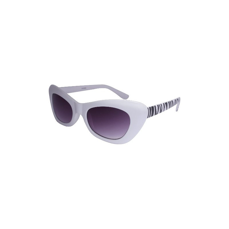 Retro Schmetterlings Designer Sonnenbrille Vintage Zebra white