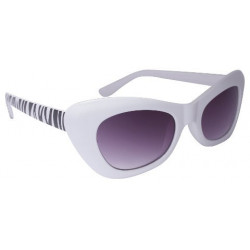 Retro Schmetterlings Designer Sonnenbrille Vintage Zebra white