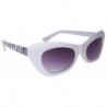 Retro Schmetterlings Designer Sonnenbrille Vintage Zebra white