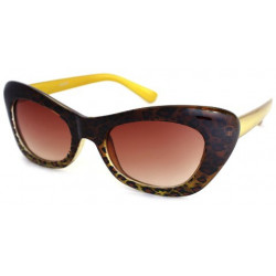 Retro Schmetterlings Designer Sonnenbrille Vintage Kult leopard