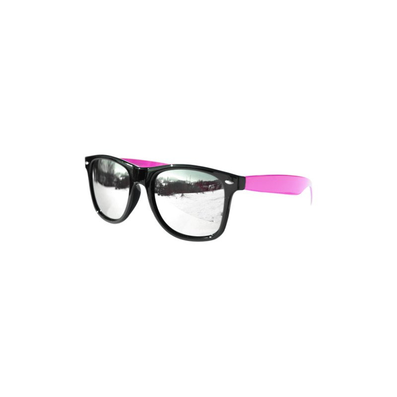 Verspiegelte Bicolored Wayfarer Sonnenbrille smoke black purple