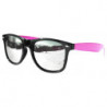 Verspiegelte Bicolored Wayfarer Sonnenbrille smoke black purple