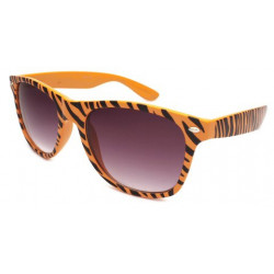 Blues Brothers Safari Zebra Designer Sonnenbrille orange