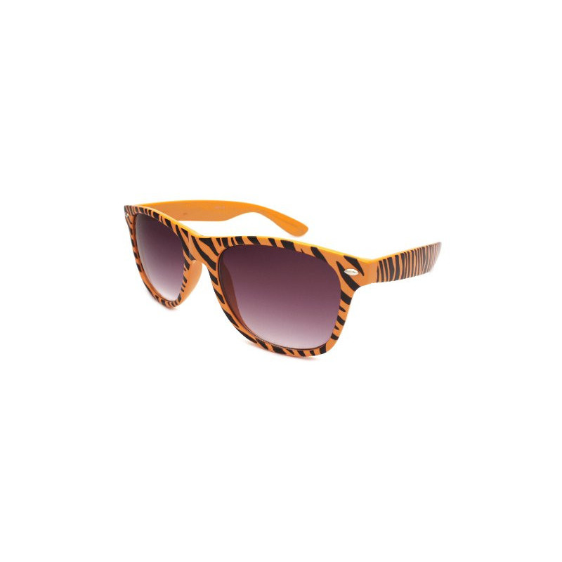 Blues Brothers Safari Zebra Designer Sonnenbrille orange