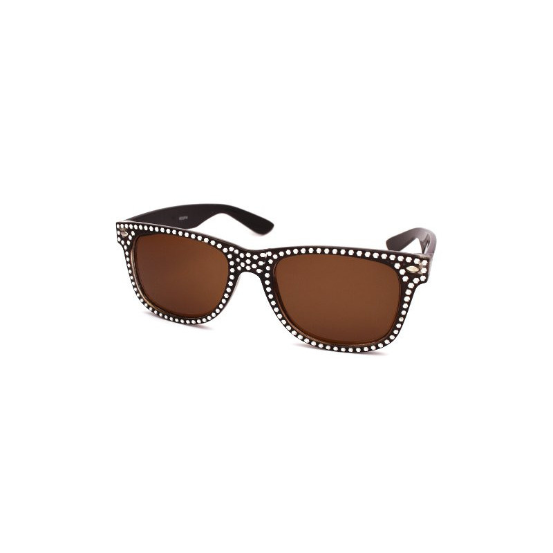 Glamour Wayfarer Blues Brothers Sonnenbrille brown desert