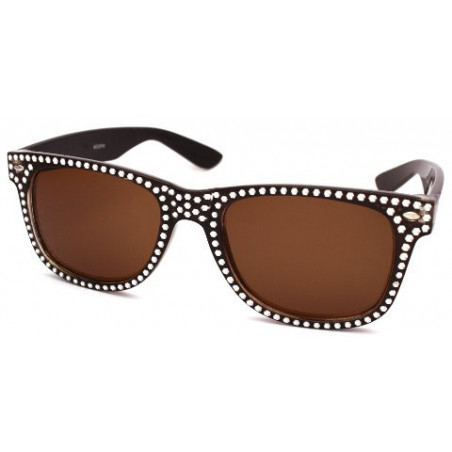 Glamour Wayfarer Blues Brothers Sonnenbrille brown desert