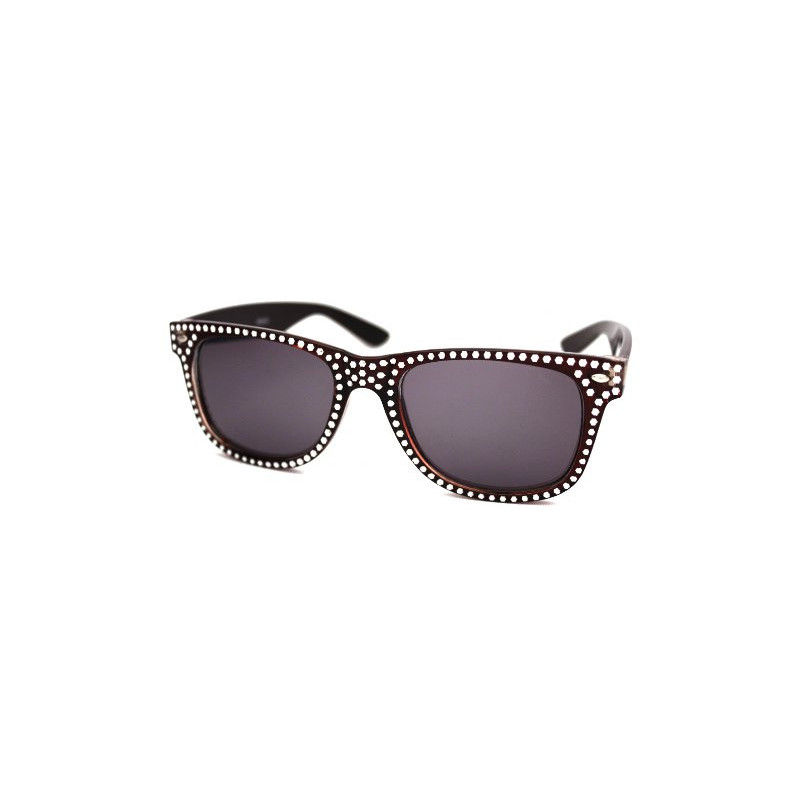 Glamour Wayfarer Blues Brothers Sonnenbrille wine smoke