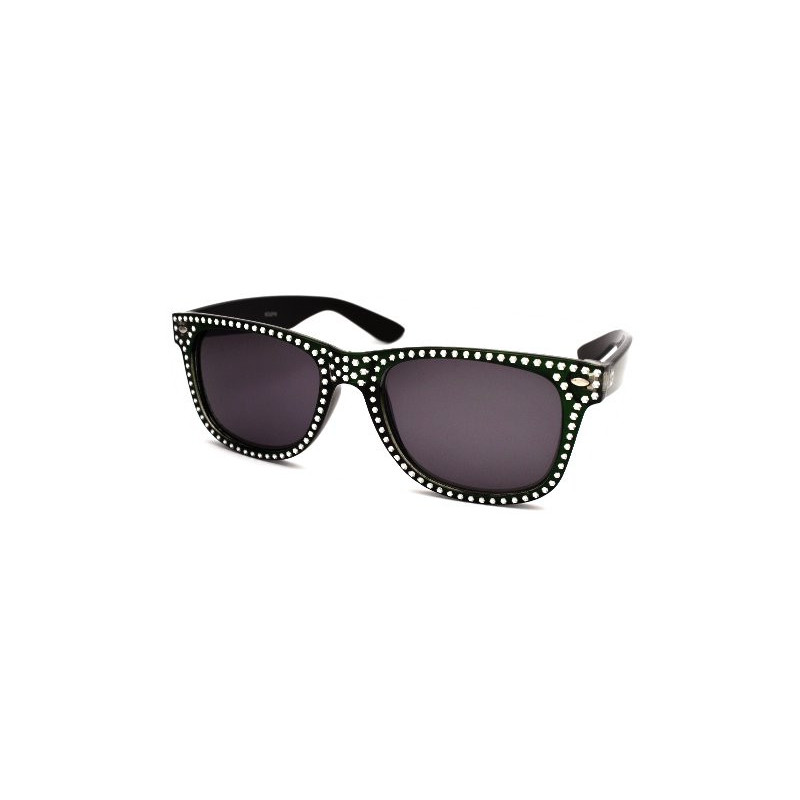 Glamour Wayfarer Blues Brothers Sonnenbrille green smoke