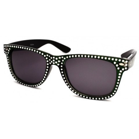 Glamour Wayfarer Blues Brothers Sonnenbrille green smoke