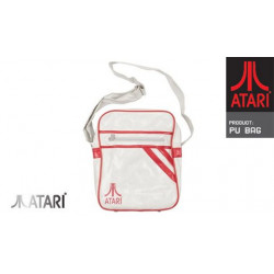 Atari® Umhängetasche North South Design white/red